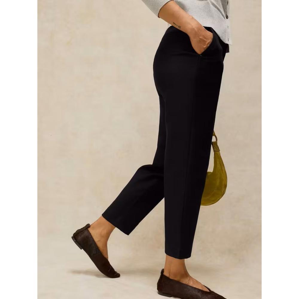 White Stuff Illy Crop Straight Trouser Pure Black